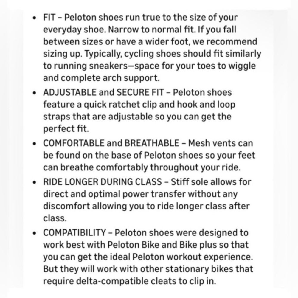Peloton Cycling Shoes EU 39 - Picture 8 of 16